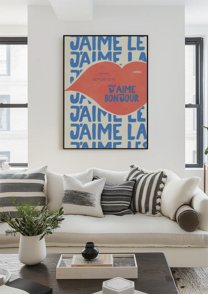 J'aime Le Bonjour Schilderij