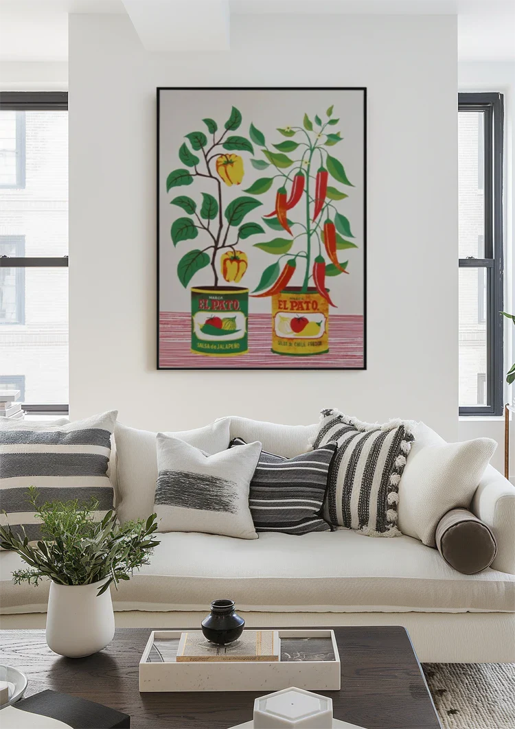 Salsa Blikjes Schilderij