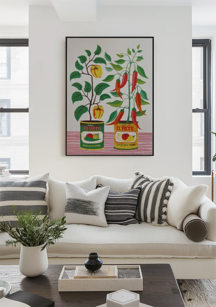 Salsa Blikjes Schilderij