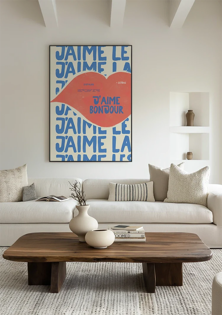 J'aime Le Bonjour Schilderij