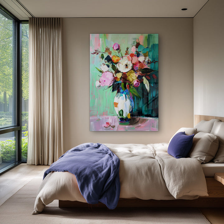Bloemenexplosie Schilderij