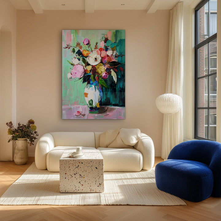 Bloemenexplosie Schilderij