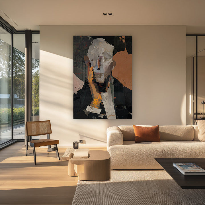 Verhuld Gezicht Schilderij