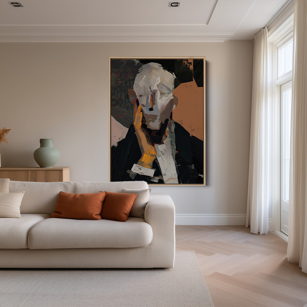 Verhuld Gezicht Schilderij