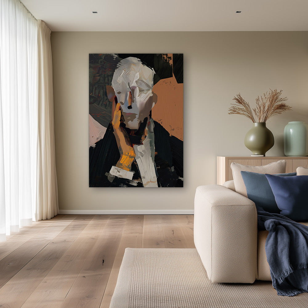 Verhuld Gezicht Schilderij