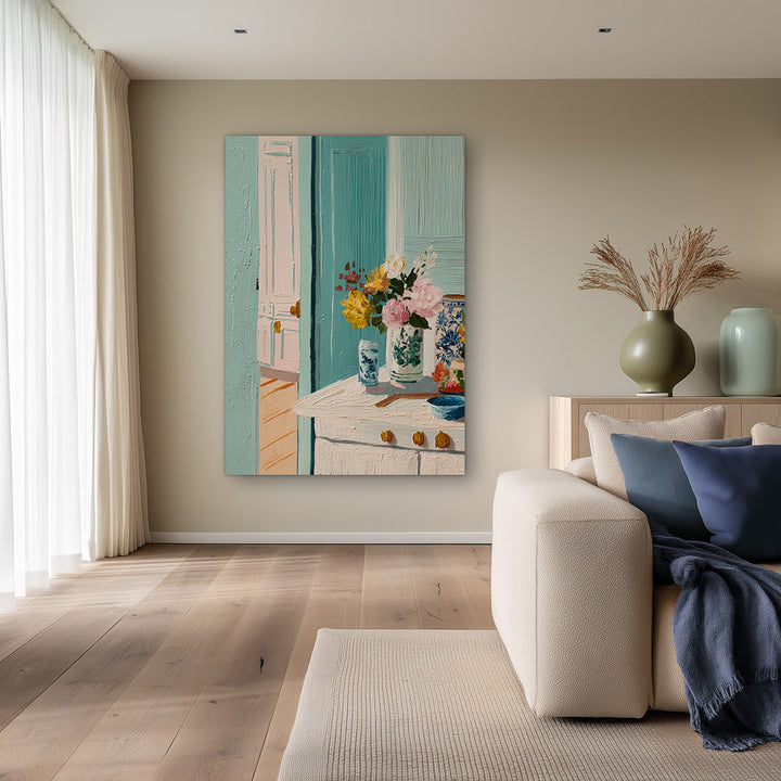 Ochtendlicht Interieur Schilderij