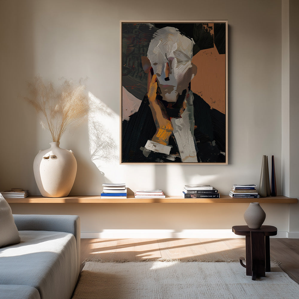 Verhuld Gezicht Schilderij