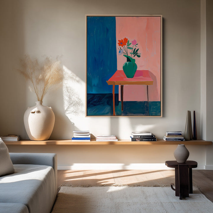 Kleurrijk Abstract Vaas Schilderij