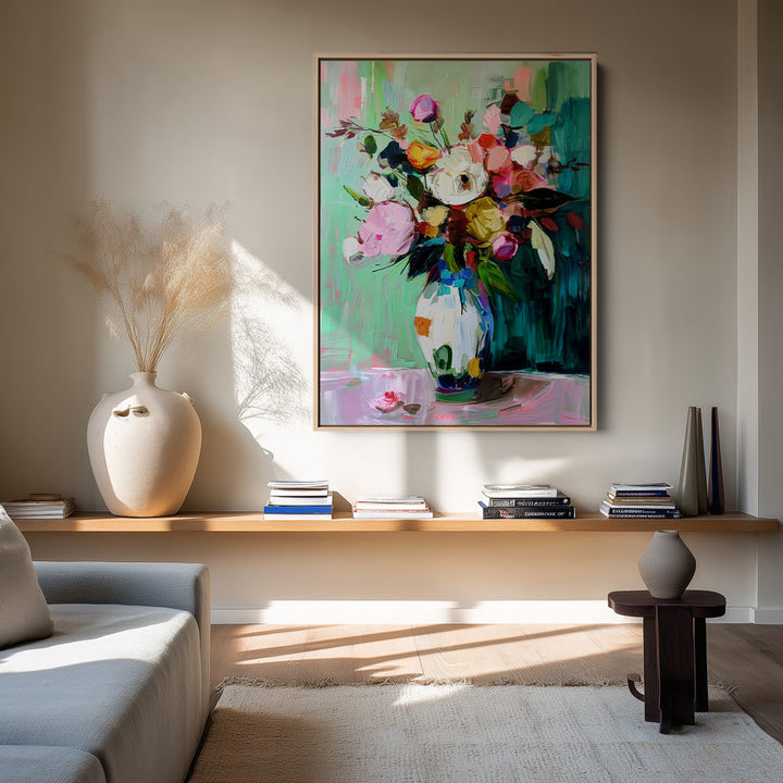 Bloemenexplosie Schilderij