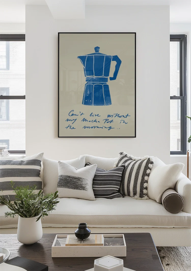 Can't Live Without My Moka Pot Schilderij
