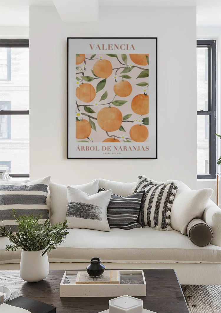 Valencia Arbol De Naranjas Schilderij