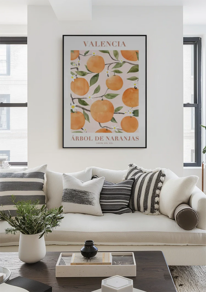 Valencia Arbol De Naranjas Schilderij