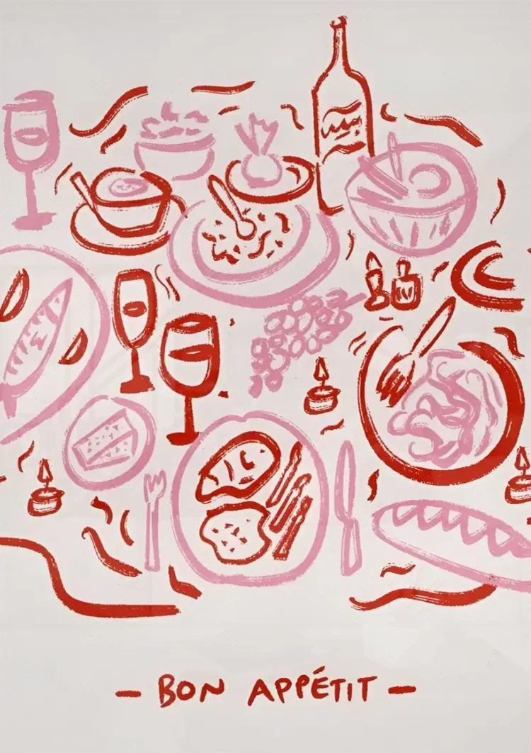Bon Appétit Schilderij