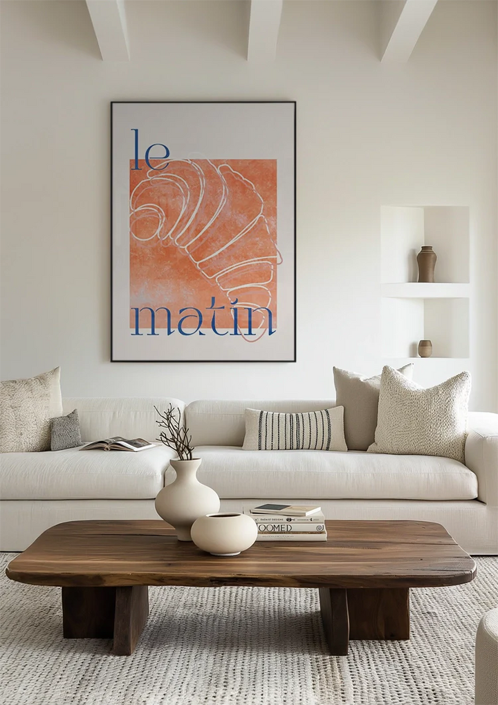 Le Matin Croissant Schilderij