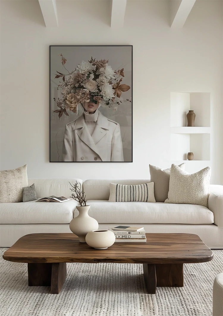 Bloemen en Bladeren Schilderij