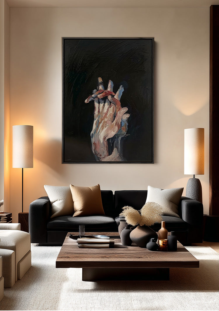 Tussen de Vingers van de Tijd Schilderij