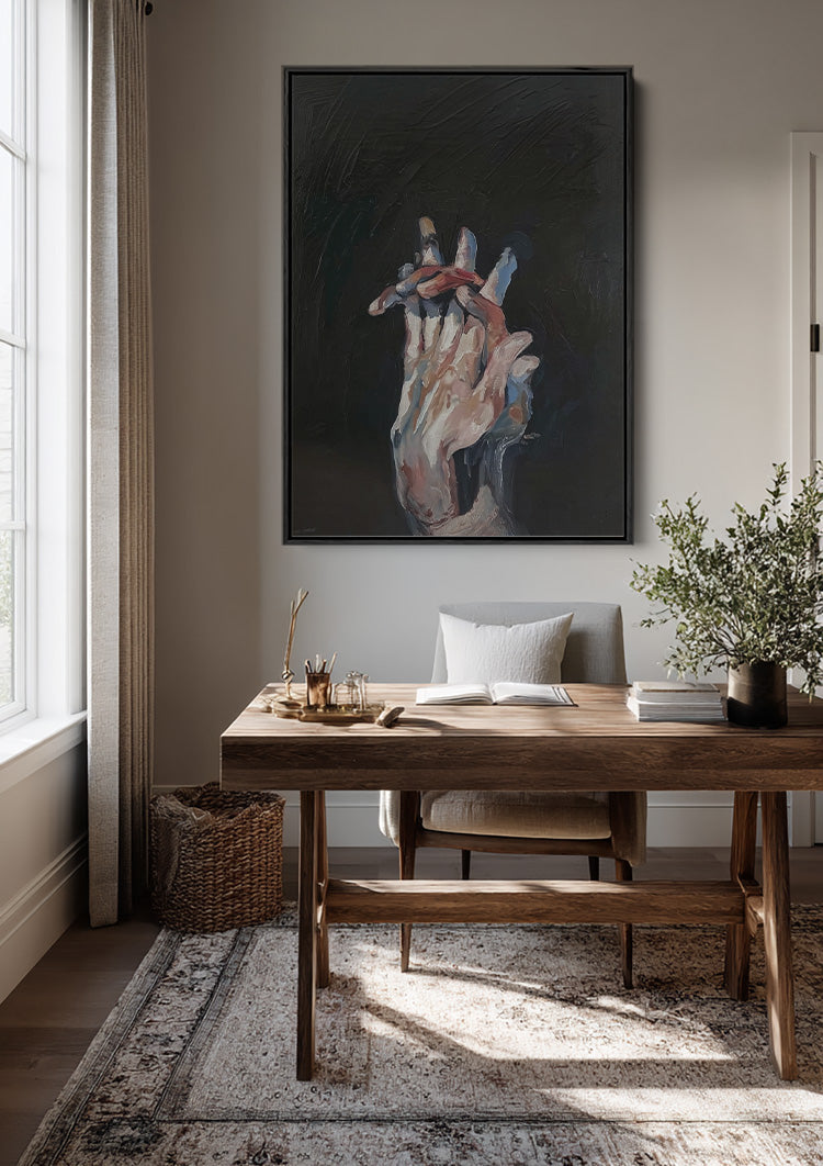Tussen de Vingers van de Tijd Schilderij