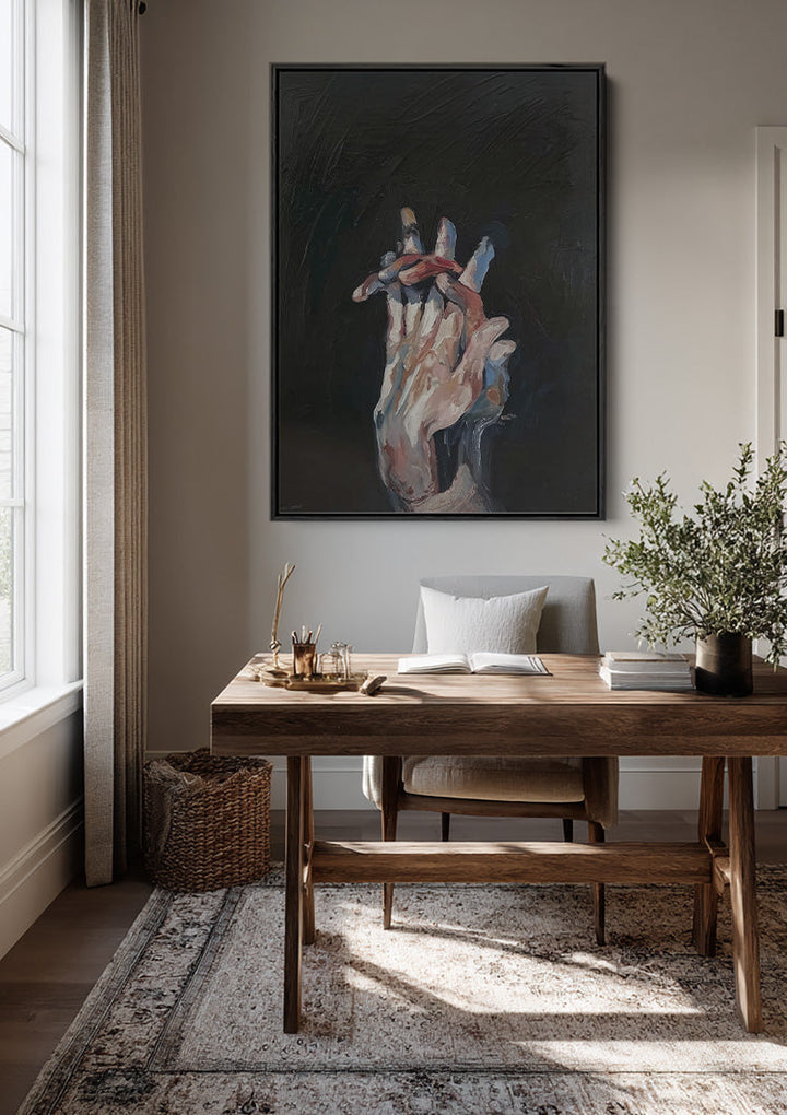 Tussen de Vingers van de Tijd Schilderij