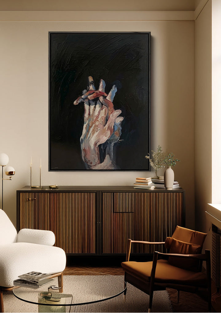 Tussen de Vingers van de Tijd Schilderij
