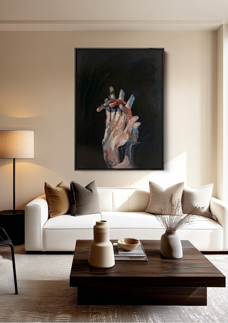 Tussen de Vingers van de Tijd Schilderij