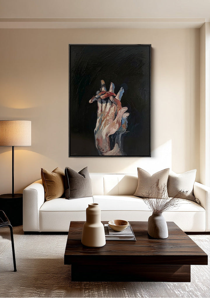 Tussen de Vingers van de Tijd Schilderij