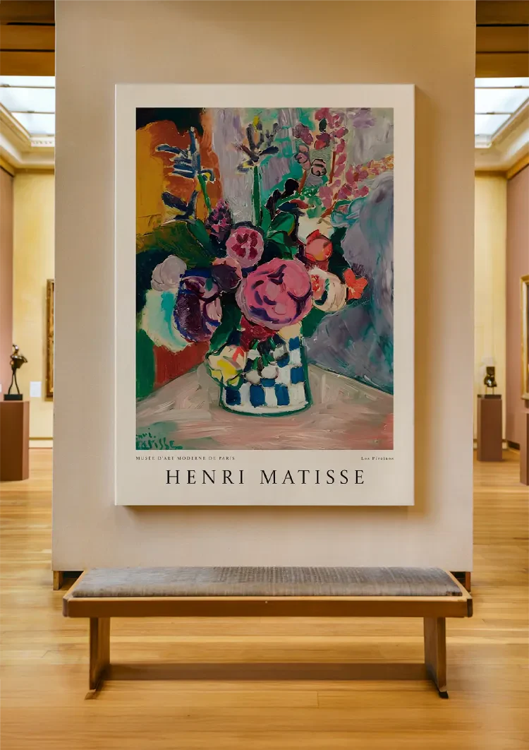 H. Matisse Musee D'Art Moderne De Paris Les Pivoines Schilderij