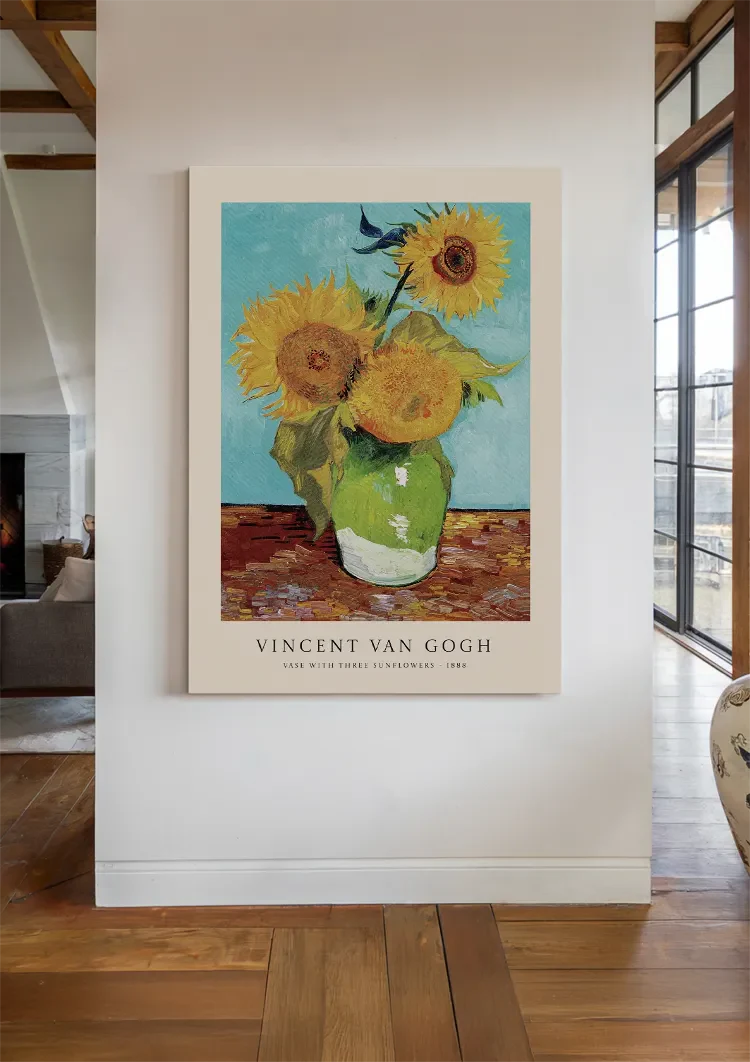 V. Van Gogh Zonnebloemen Vaas Schilderij