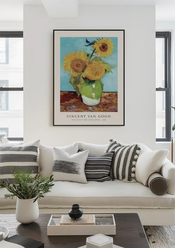 V. Van Gogh Zonnebloemen Vaas Schilderij