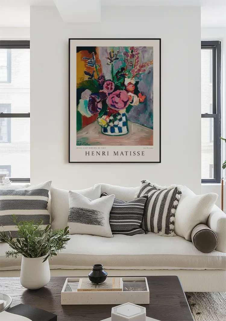 H. Matisse Musee D'Art Moderne De Paris Les Pivoines Schilderij