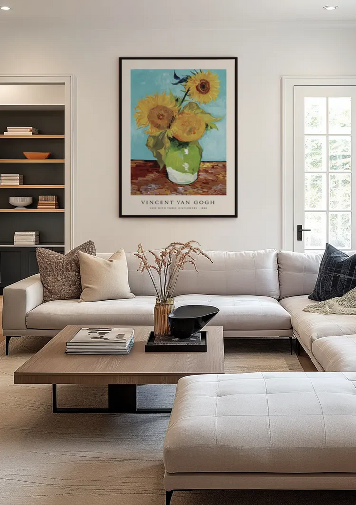 V. Van Gogh Zonnebloemen Vaas Schilderij
