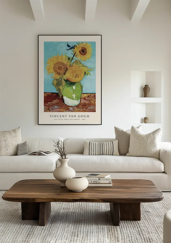 V. Van Gogh Zonnebloemen Vaas Schilderij