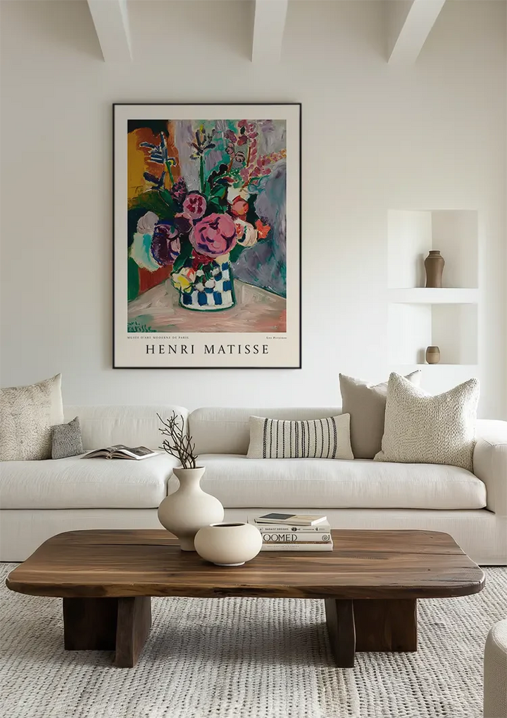 H. Matisse Musee D'Art Moderne De Paris Les Pivoines Schilderij