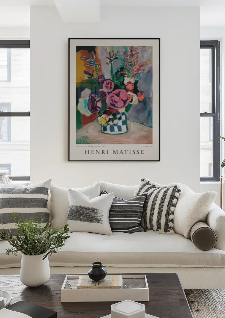 H. Matisse Musee D'Art Moderne De Paris Les Pivoines Schilderij