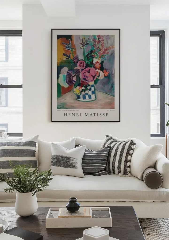 H. Matisse Musee D'Art Moderne De Paris Les Pivoines Schilderij
