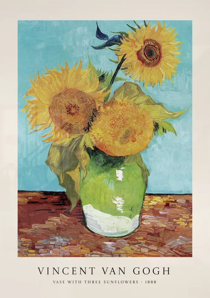 V. Van Gogh Zonnebloemen Vaas Schilderij